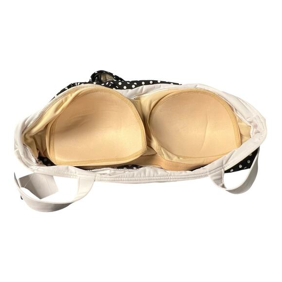 NWT MiracleSuit Estilo Women One Piece Swimsuit Slimming Black Dot Stretch Sz 18 - Picture 4 of 7